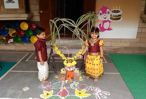globalrabbee preschool Pongal function